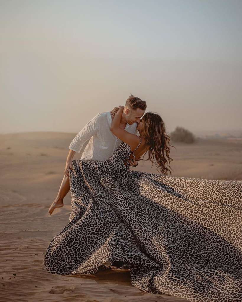 Dubai flying dress photoshoot