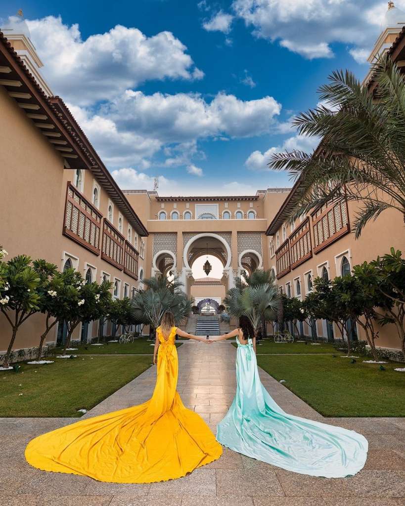 dubai flying dress photo shoot