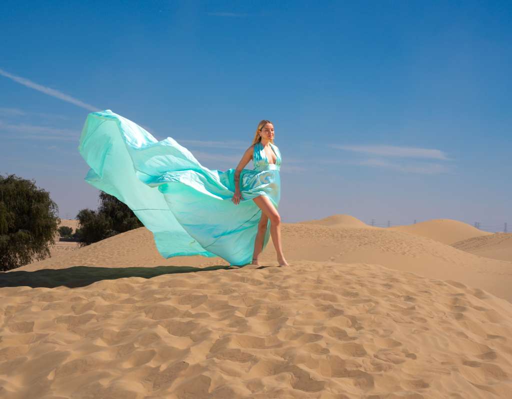 dubai flying dress